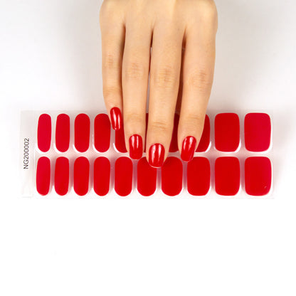 Ruby Passion Semi Cured Gel Nail Strips