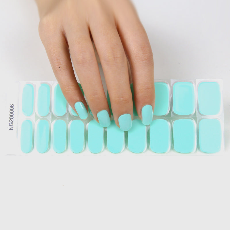 Ocean Breeze Semi Cured Gel Nail Strips