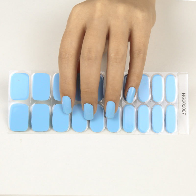 Blue Horizon Semi Cured Gel Nail Strips