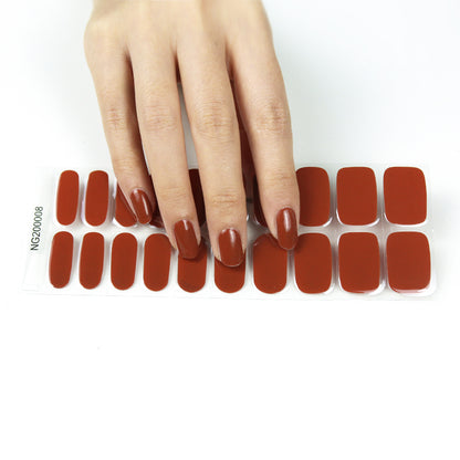 Earthy Charm Semi Cured Gel Nail Strips