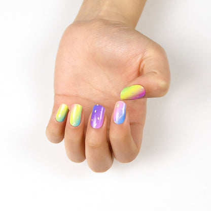 Rainbow Delight Semi Cured Gel Nail Strips