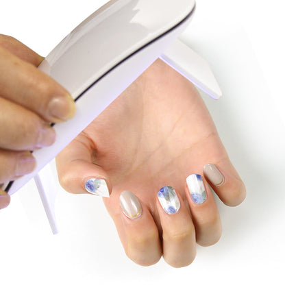 Blue Blossom Semi Cured Gel Nail Strips