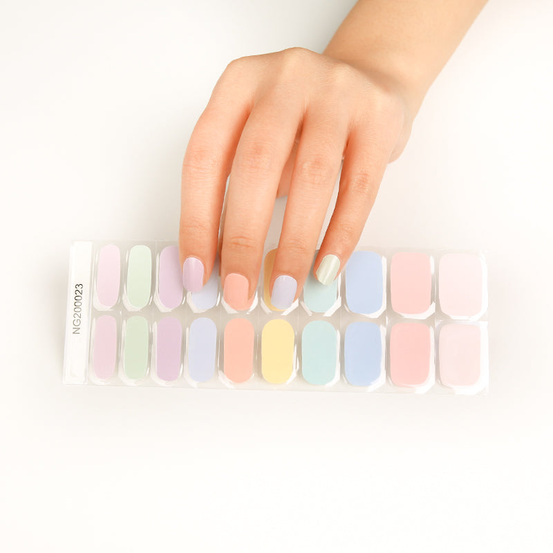 Pastel Chic Semi Cured Gel Nail Strips