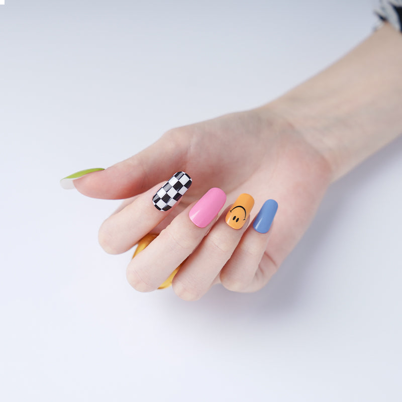 Playful Patterns Semi Cured Gel Nail Strips