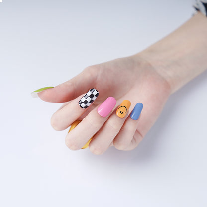 Playful Patterns Semi Cured Gel Nail Strips