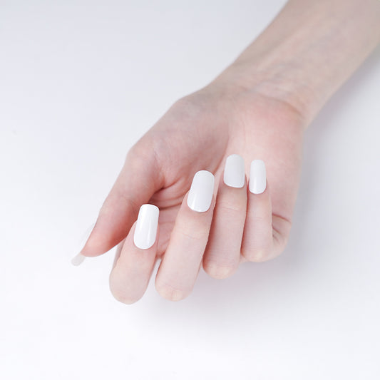 Snow White Semi Cured Gel Nail Strips