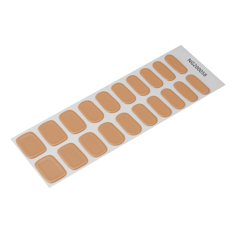 Caramel Dream Semi Cured Gel Nail Strips