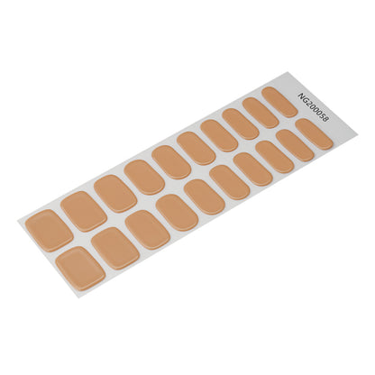 Caramel Dream Semi Cured Gel Nail Strips