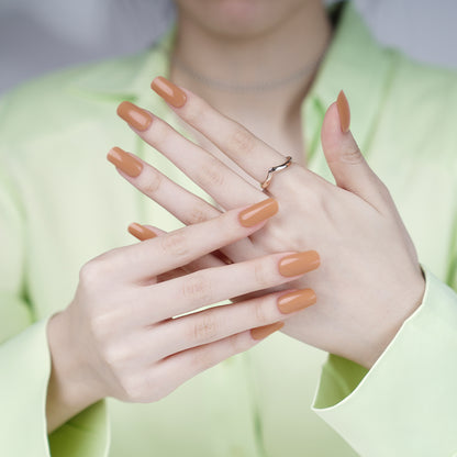 Caramel Dream Semi Cured Gel Nail Strips