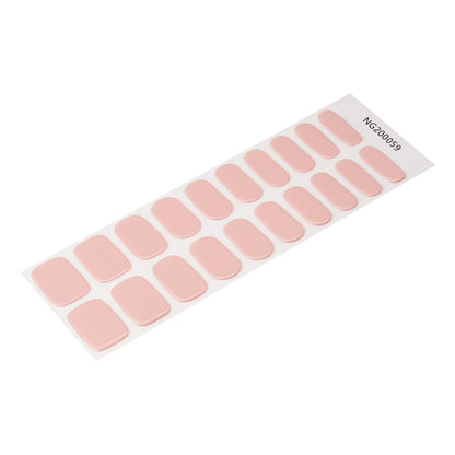 Pink Blush Semi Cured Gel Nail Strips