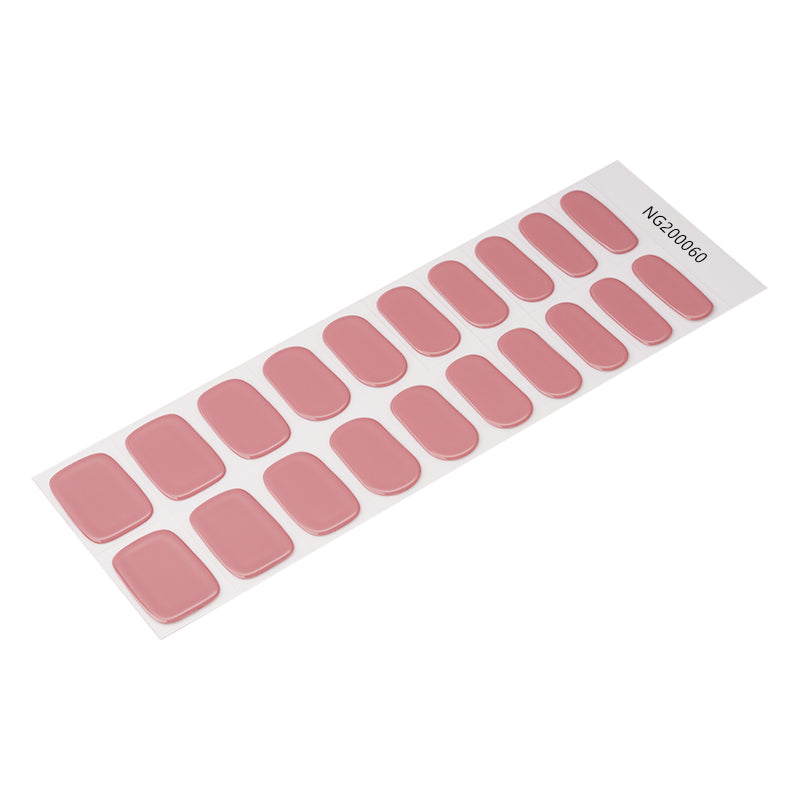 Rose Matte Semi Cured Gel Nail Strips