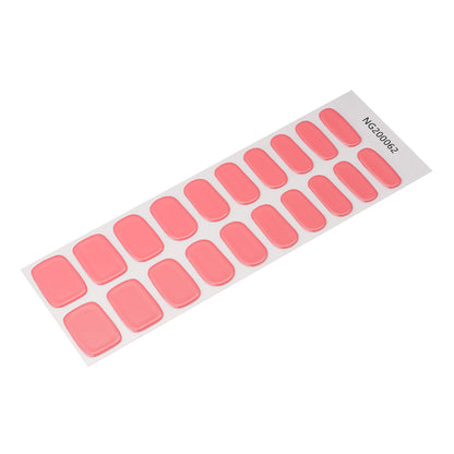 Coral Charm Semi Cured Gel Nail Strips