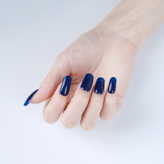 Midnight Blue Semi Cured Gel Nail Strips