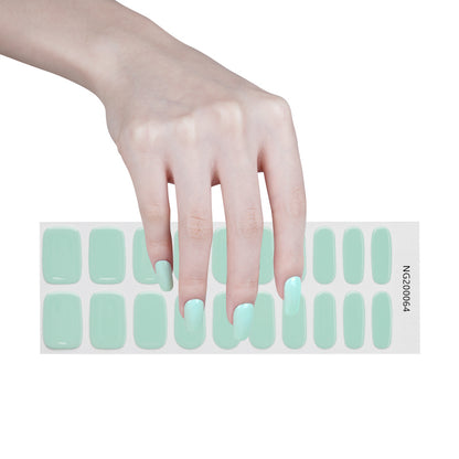 Minty Fresh Semi Cured Gel Nail Strips