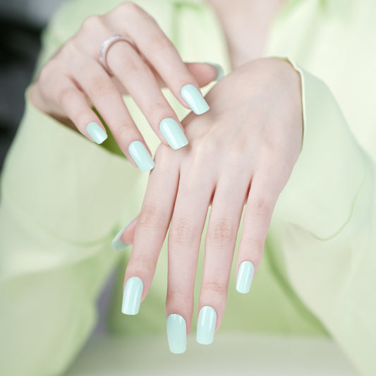 Minty Fresh Semi Cured Gel Nail Strips