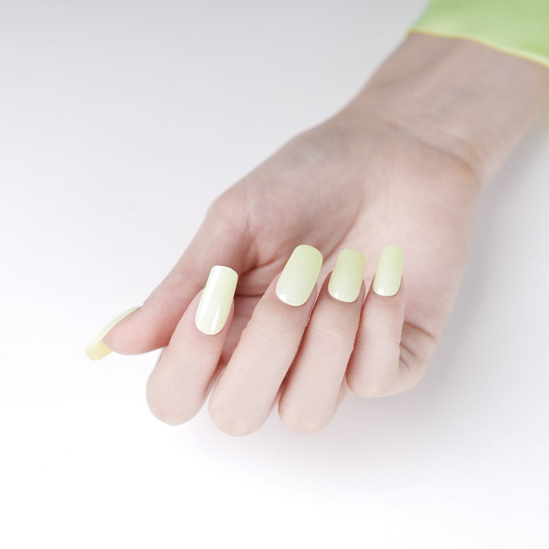 Luminous Lime Semi Cured Gel Nail Strips