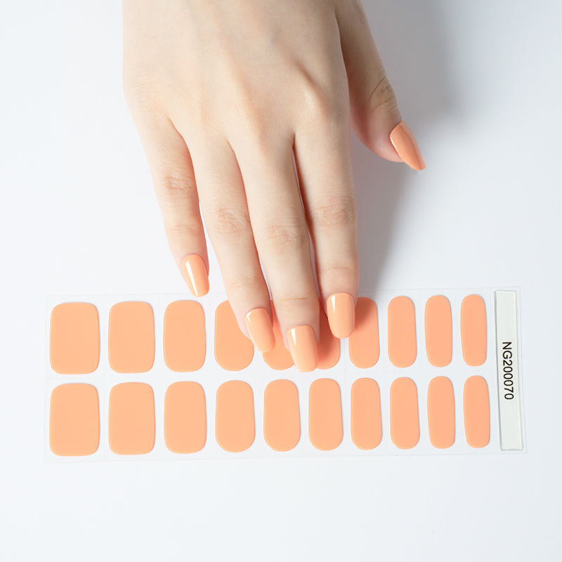 Peachy Wonders Semi Cured Gel Nail Strips