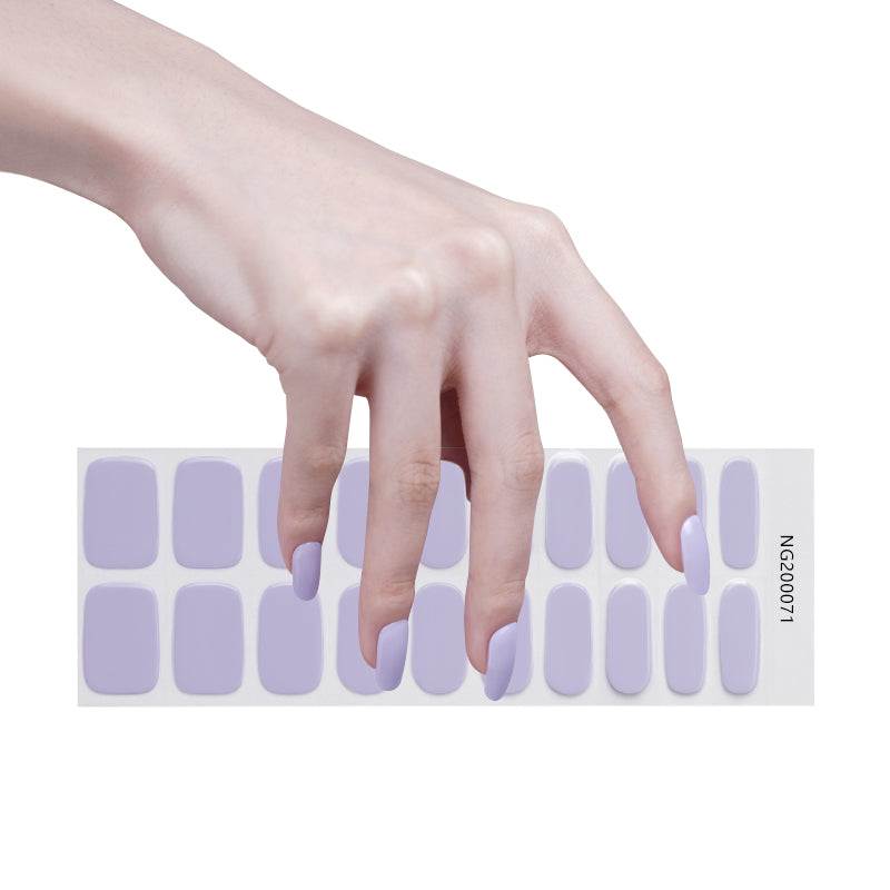 Lavender Serenity Semi Cured Gel Nail Strips