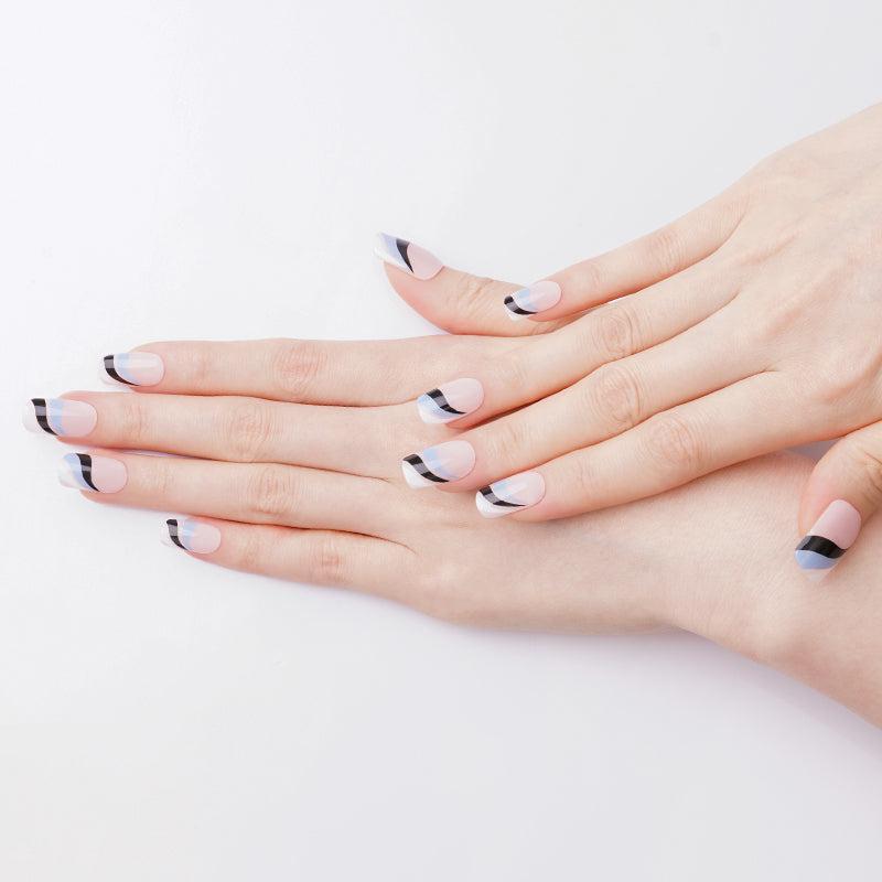 Breeze Swirls Semi Cured Gel Nail Strips