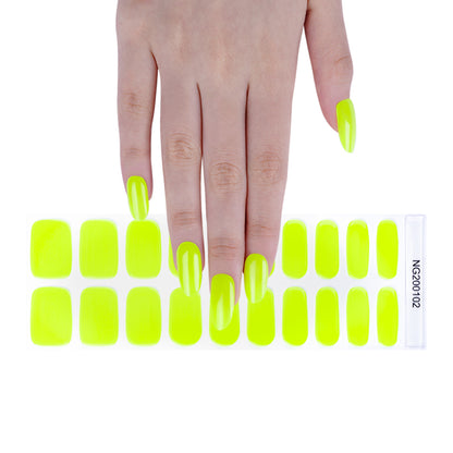 Neon Flash Semi Cured Gel Nail Strips