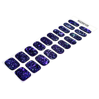 Mystic Violet Semi Cured Gel Nail Strips