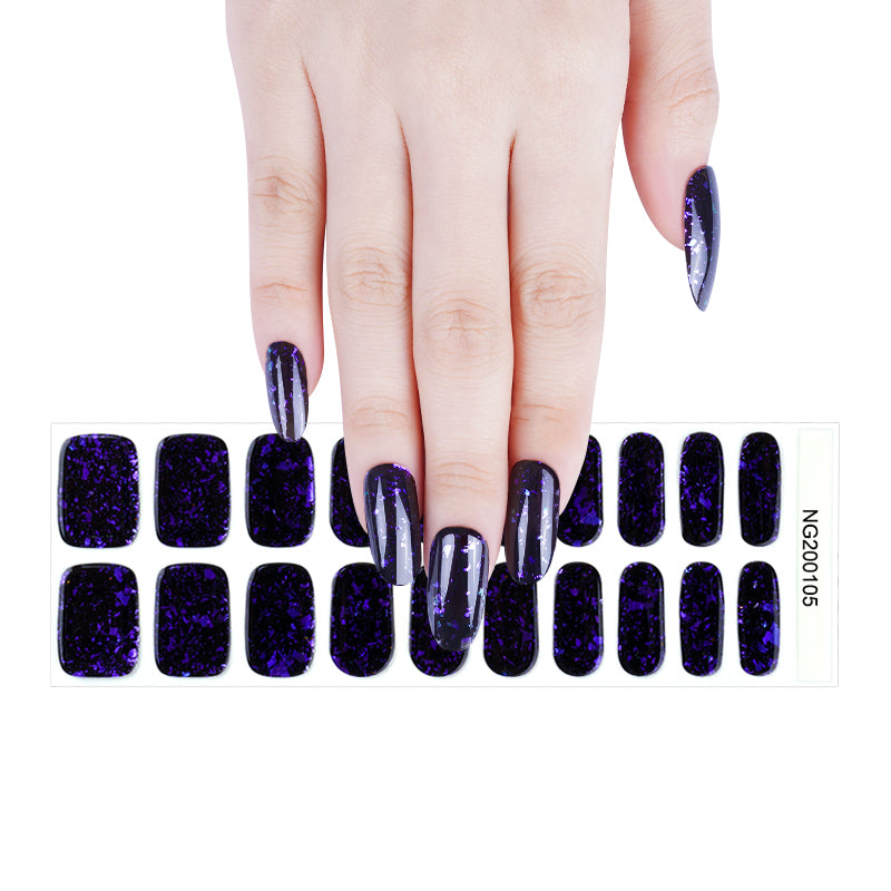 Mystic Violet Semi Cured Gel Nail Strips