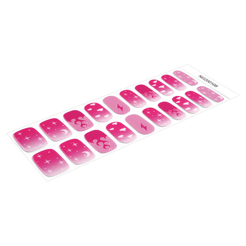 Pink Passion Semi Cured Gel Nail Strips