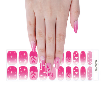 Pink Passion Semi Cured Gel Nail Strips