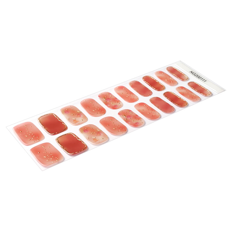 Autumn Rose Semi Cured Gel Nail Strips