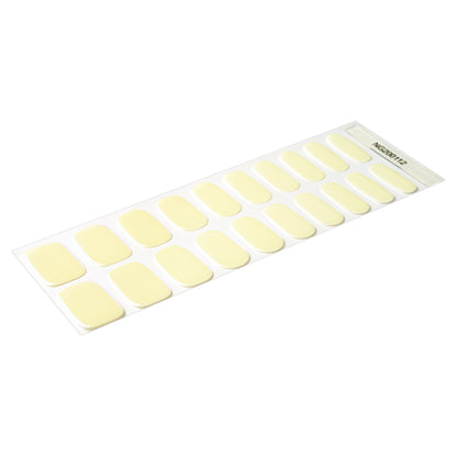 Lemon Glow Semi Cured Gel Nail Strips