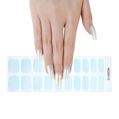 Arctic Pearl Semi Cured Gel Nail Strips