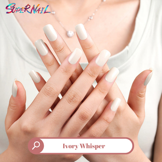 Ivory Whisper Semi Cured Gel Nail Strips