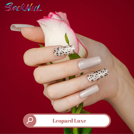 Leopard Luxe Semi Cured Gel Nail Strips