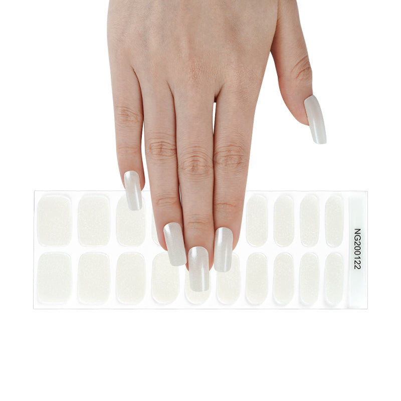 Pearl Elegance Semi Cured Gel Nail Strips