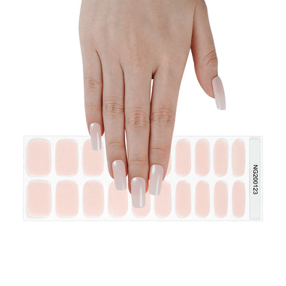 Blush Nude Semi Cured Gel Nail Strips