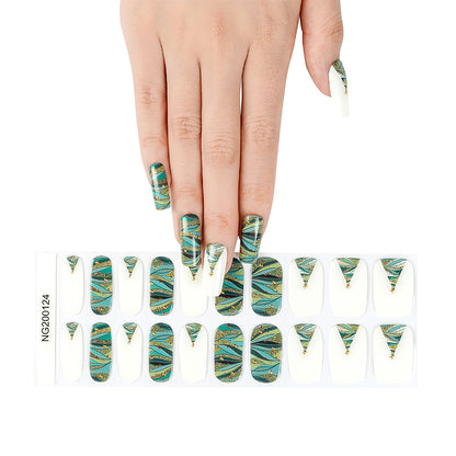 Emerald Fantasy Semi Cured Gel Nail Strips