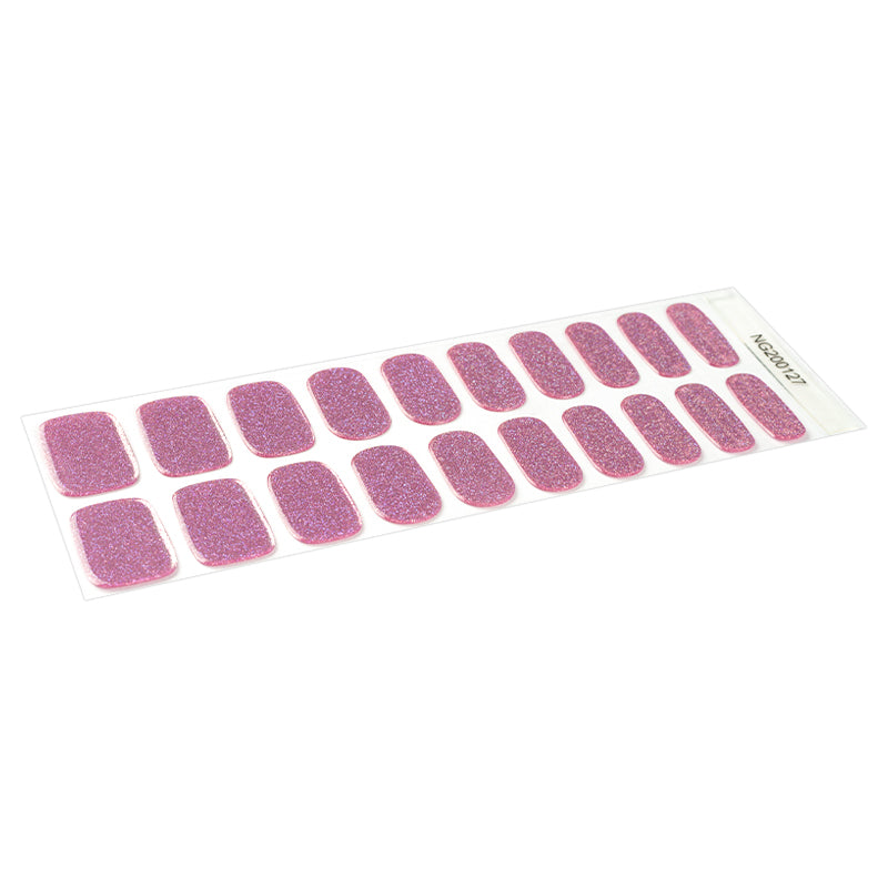 Lavender Bling Semi Cured Gel Nail Strips