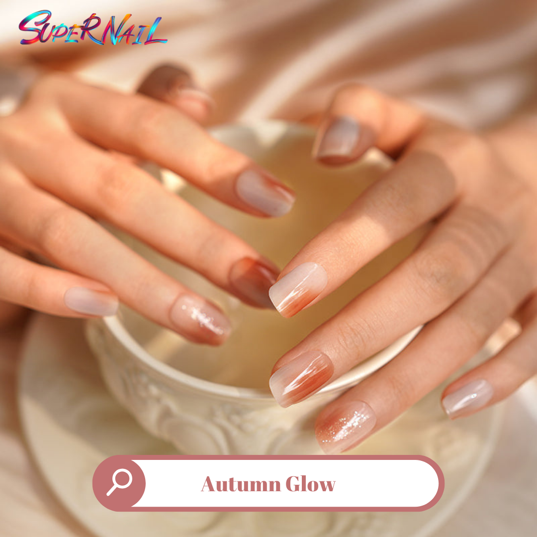 Autumn Glow Semi Cured Gel Nail Strips