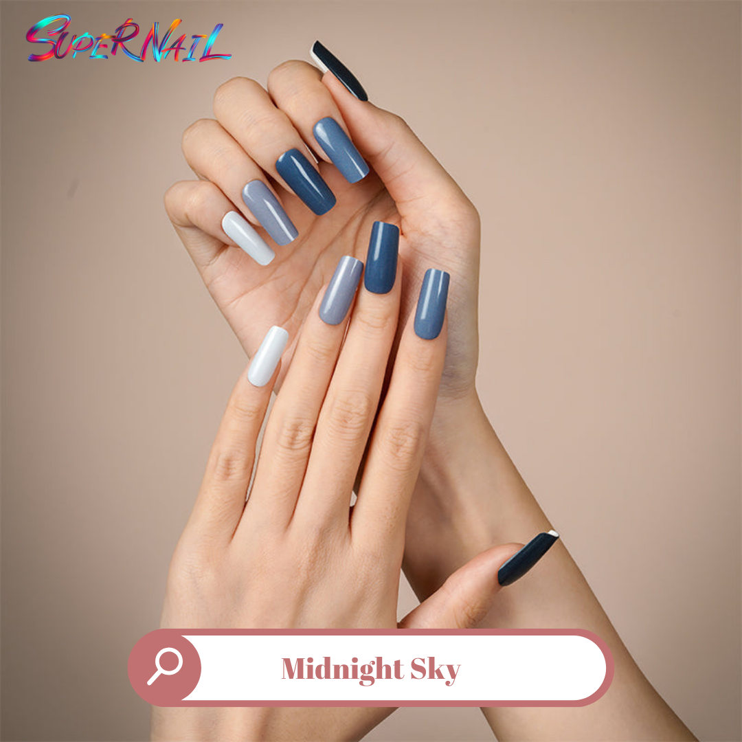 Midnight Sky Semi Cured Gel Nail Strips