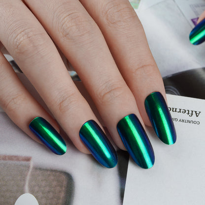 Emerald Envy Semi Cured Gel Nail Strips