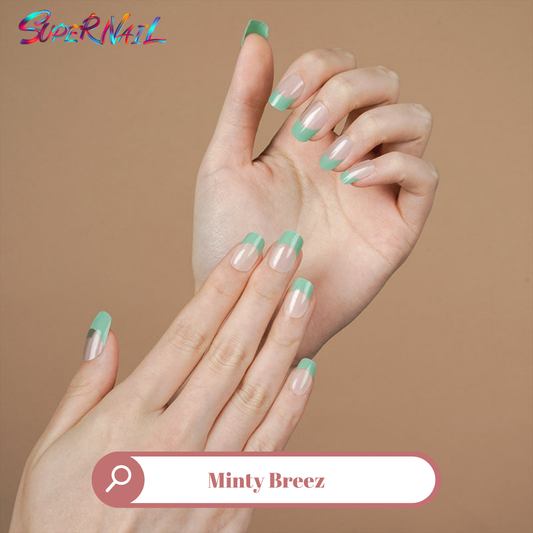 Minty Breeze Semi Cured Gel Nail Strips