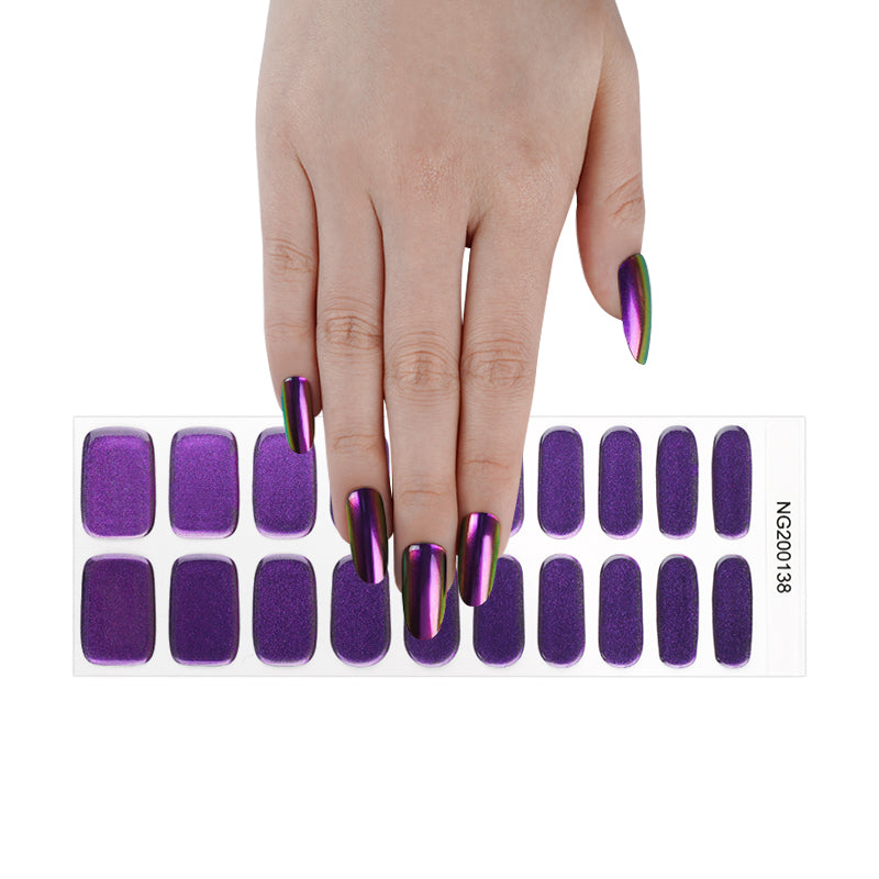 Royal Amethyst Semi Cured Gel Nail Strips