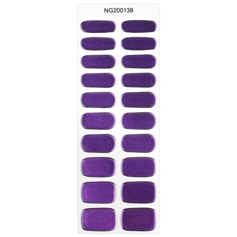 Royal Amethyst Semi Cured Gel Nail Strips