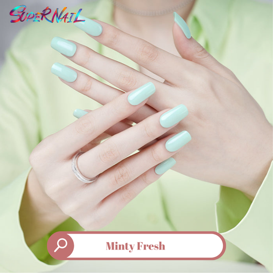 Minty Fresh Semi Cured Gel Nail Strips