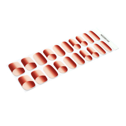 Terracotta Swirl Semi Cured Gel Nail Strips