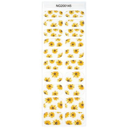 Sunny Daisies Semi Cured Gel Nail Strips