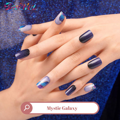 Mystic Galaxy Semi Cured Gel Nail Strips