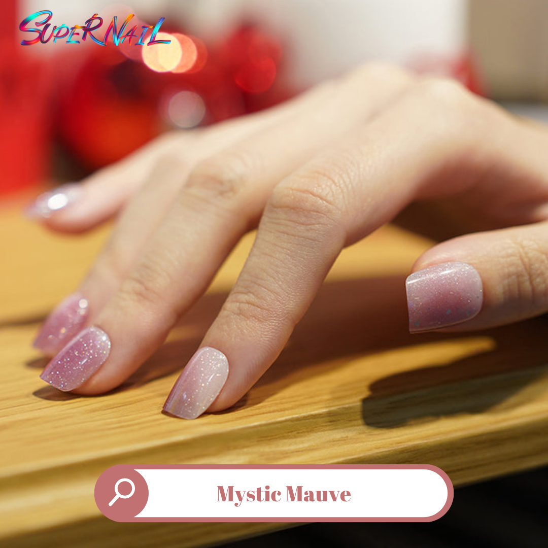 Mystic Mauve Semi Cured Gel Nail Strips