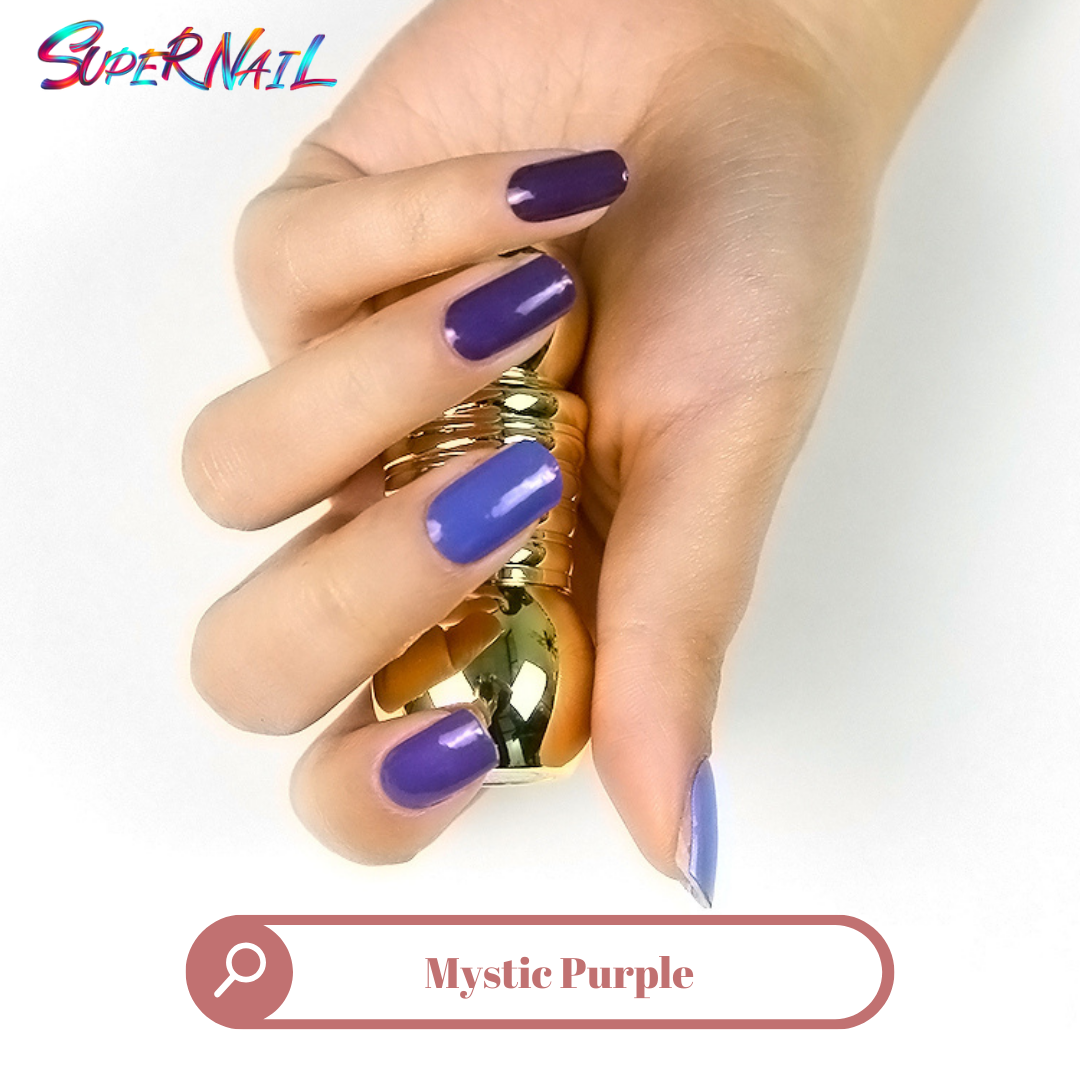 Mystic Purple Semi Cured Gel Nail Strips