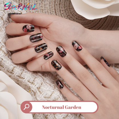 Nocturnal Garden Semi Cured Gel Nail Strips